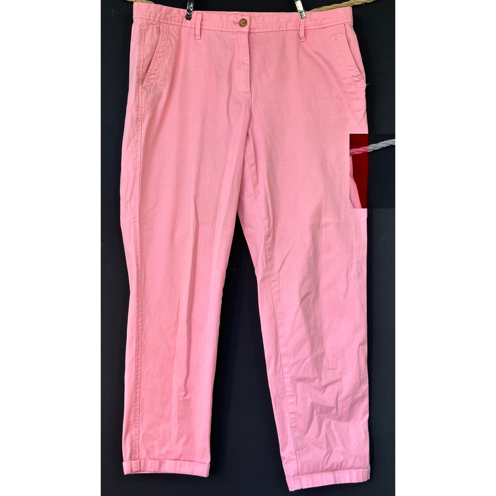 Talbots Relaxed Chino Pants Womens 10 Pink Excellent Old Money